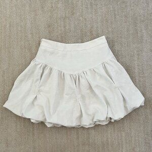 Ledin Floral Bubble Hem Mini Skirt